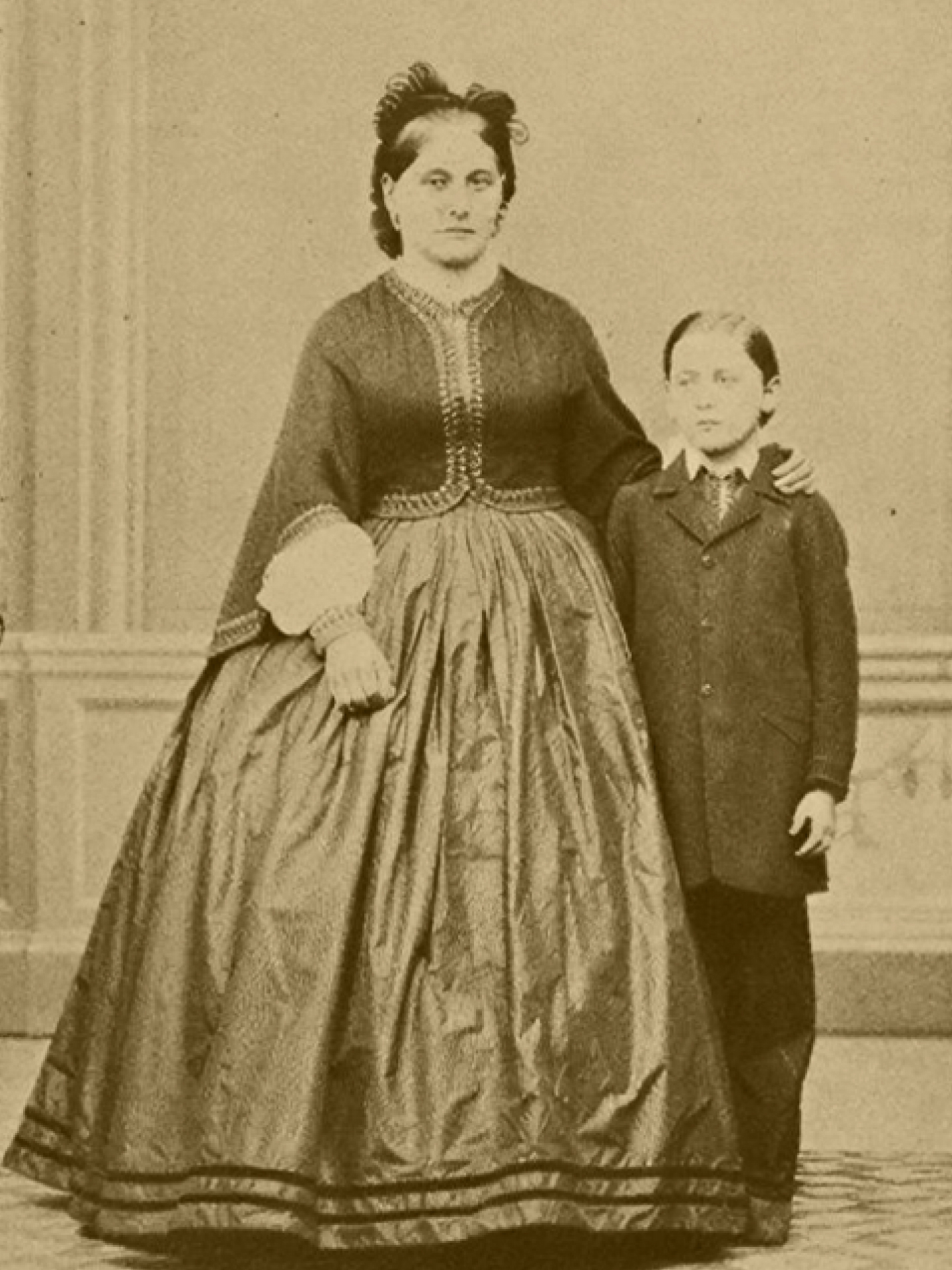 Teleki Zsigmon és Édesanyja 1864-ben.